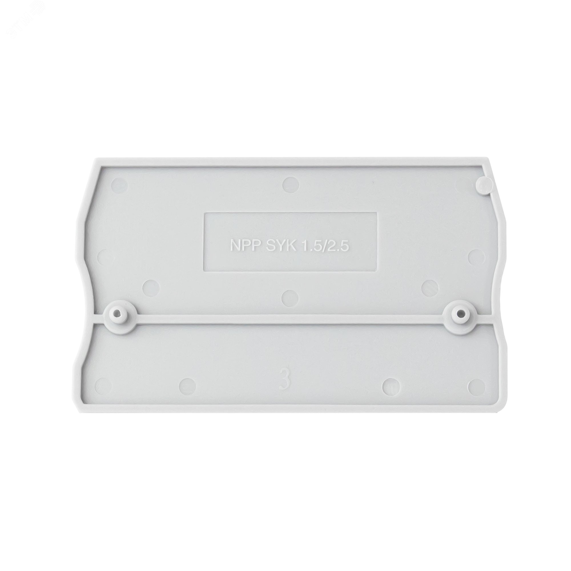 Изображение товара Крышка концевая для клемм SYK 1.5, SYK 2.5, серая (1 уп-100шт) NPP SYK 1.5/2.5-V0 KLR (шт)