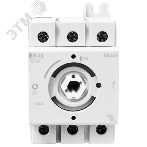 Изображение товара Выключатель нагрузки модульный ВН-IS-AKSOL-3P-80A-В 3P/63~80A/Без ручки управления и переходника (шт)