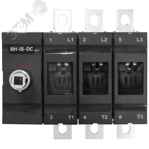 Изображение товара Выключатель нагрузки с видимым разрывом ВН-IS-DC-3P-400A-В, тип тока AC/DC, 3P/400A/1000В/Без ручки управления и переходника (шт)