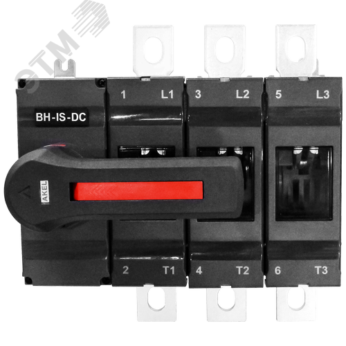 Изображение товара Выключатель нагрузки с видимым разрывом ВН-IS-DC-3P-400A-С, тип тока AC/DC, 3P/400A/1000В/Передняя рукоятка на корпусе (шт)