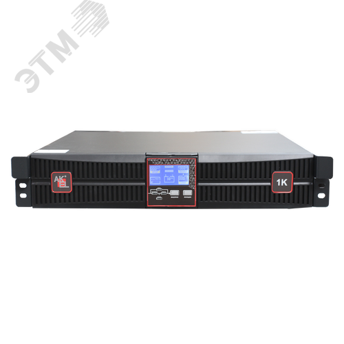 Изображение товара Источник бесперебойного питания Online C51101S, 1000 ВА/900 Вт, 1ф/1ф, Rack-Tower, с внутренней батареей 36В 9Ач (шт)