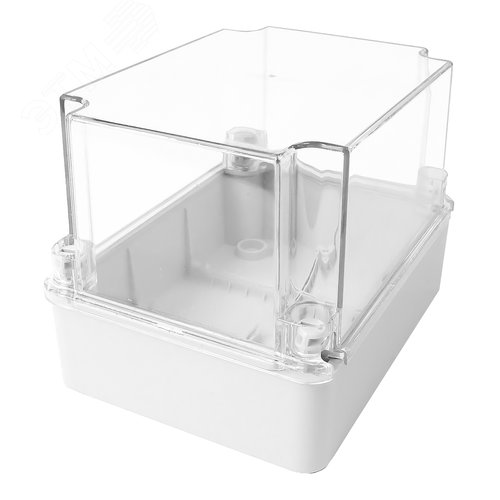 Изображение товара Коробка распределительная без отверстий с прозрачной крышкой IP67 190x145x140мм KP-1914/H-T/KLR (шт)