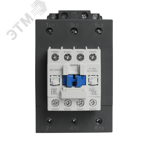 Изображение товара Контактор магнитный BA47 MC-95D22BNE 3P 2NO+2NC/95A/24~60VDC (шт)