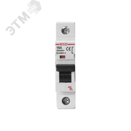Изображение товара Выключатель нагрузки модульный ВА47-MSD-1P-63A 1P/63A/230/400VAC (шт)