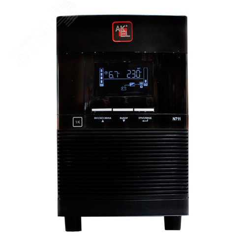 Изображение товара Источник бесперебойного питания Online N71101V36, 1000 ВА/1000 Вт, 1ф/1ф, Tower, с внутренней батареей 36В 9Ач (шт)