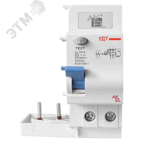Изображение товара Устройство дифференциального тока УДТ-AKSOL-2P 100mA ТипAC 2P/230VAC/100mA (шт)