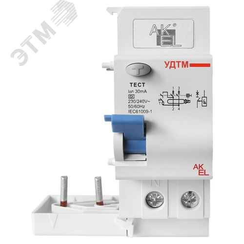 Изображение товара Устройство дифференциального тока УДТМ-AKSOL-2P 50mA ТипAC 2P/230VAC/50mA (шт)