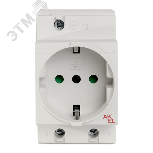 Изображение товара Розетка с заземлением ВА47-ДУ-РМ-2, 16А (шт)
