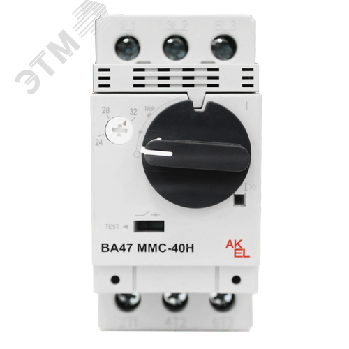 Изображение товара Выключатель автоматический защиты двигателя ВА47 ММС-40Н 32A 3P/24…32A (шт)