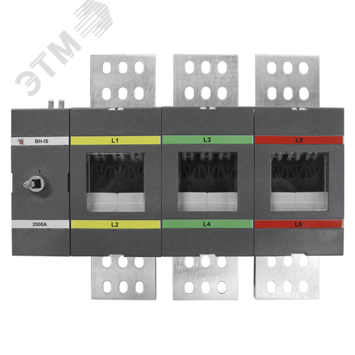 Изображение товара Выключатель нагрузки с видимым разрывом ВН-IS-D3P-2000A-В 3P/2000A/1000В/Без ручки управления и переходника (шт)