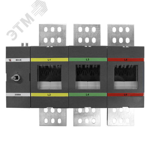Изображение товара Выключатель нагрузки с видимым разрывом ВН-IS-D3P-2500A-В 3P/2500A/1000В/Без ручки управления и переходника (шт)