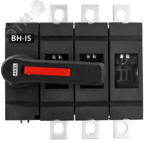 Изображение товара Выключатель нагрузки с видимым разрывом ВН-IS-DC-3P-250A-С, тип тока AC/DC, 3P/250A/1000В/Передняя рукоятка на корпусе (шт)