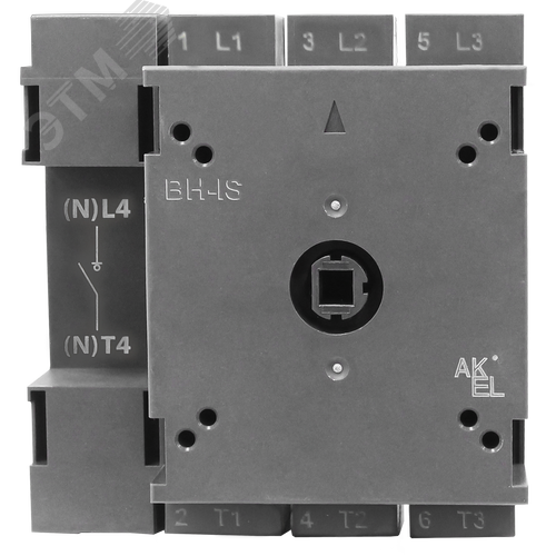 Изображение товара Выключатель нагрузки модульный ВН-IS-DC-4P-125A-Ф, тип тока AC/DC, 4P/125A/750В/Фронтальный монтаж на дверь (шт)