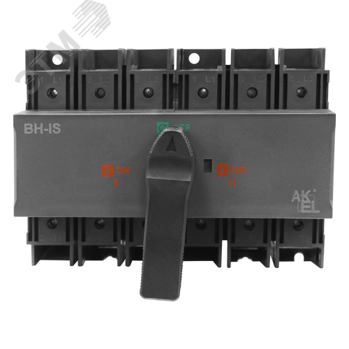 Изображение товара Выключатель нагрузки реверсивный модульный ВН-IS-DC-R3P-125A-С (I-0-II), тип тока AC/DC, 3P/125A/750В/Передняя рукоятка на корпусе (шт)