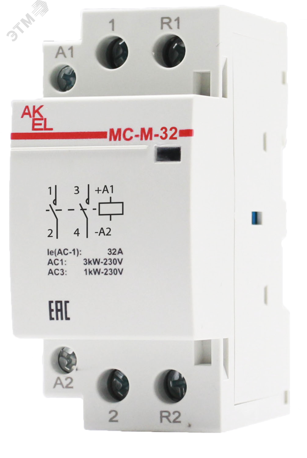 Изображение товара Контактор модульный ВА47-МС-М-2-32-20 2NO 32A 230VAC для автоматизации
