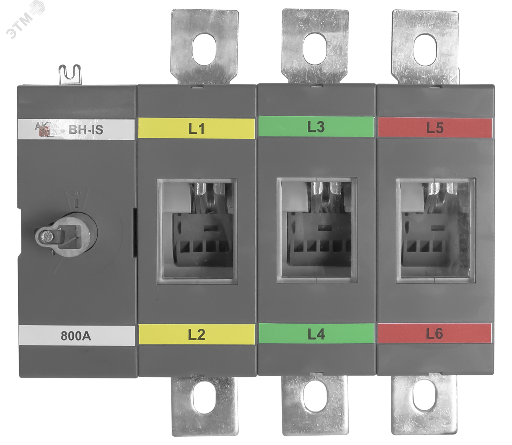 Изображение товара Выключатель нагрузки ВН-IS-D3P-800A-В 3P/800А/1000В с прозрачным окном