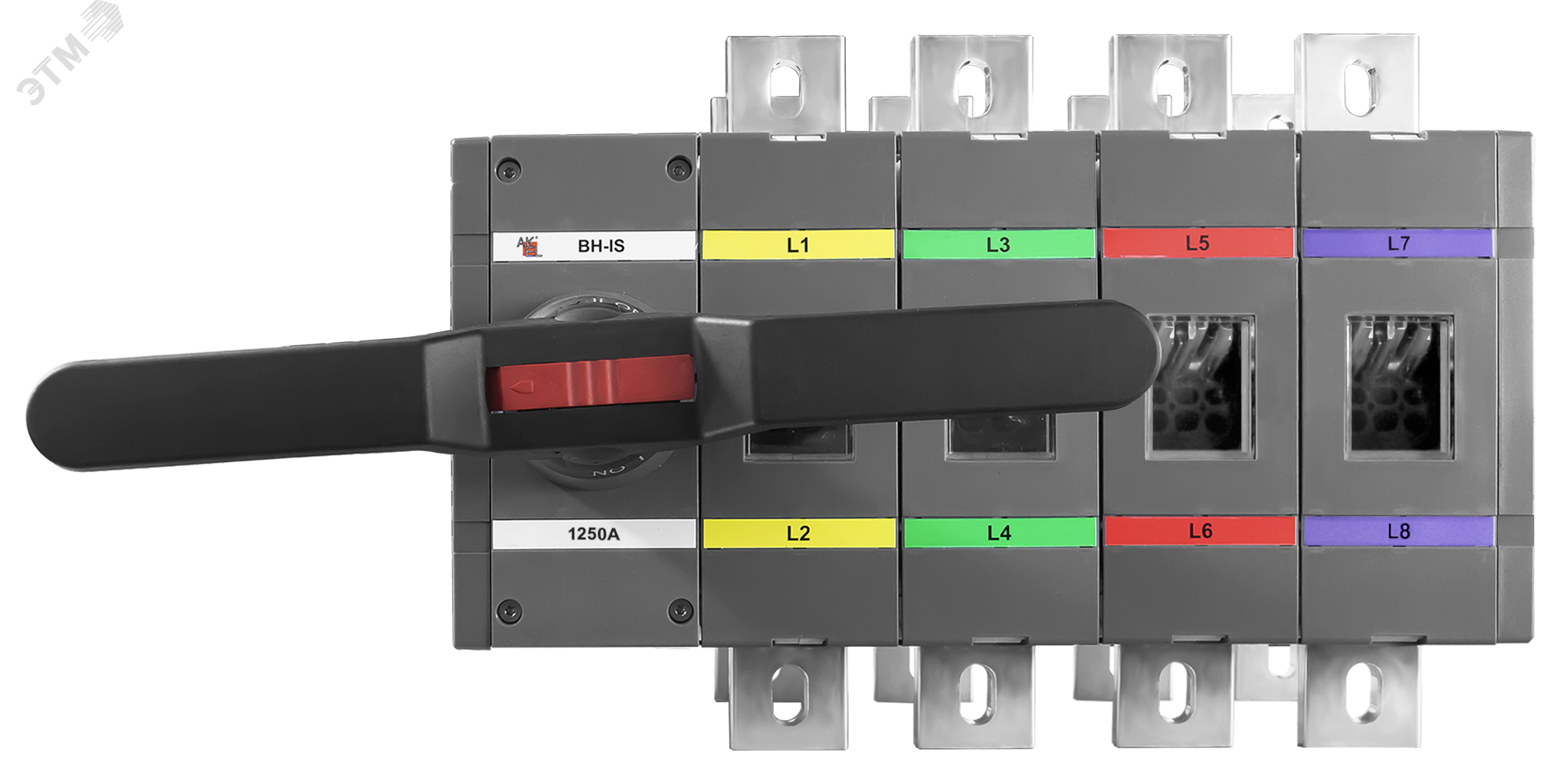 Изображение товара Выключатель нагрузки реверсивный ВН-IS-DR4P-1250A-С 1250А 750В с видимым разрывом и рукояткой
