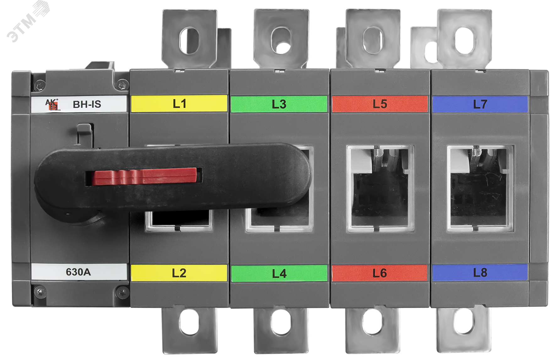 Изображение товара Выключатель нагрузки реверсивный ВН-IS-DR4P-630A-С с видимым разрывом 1000 В 630 А