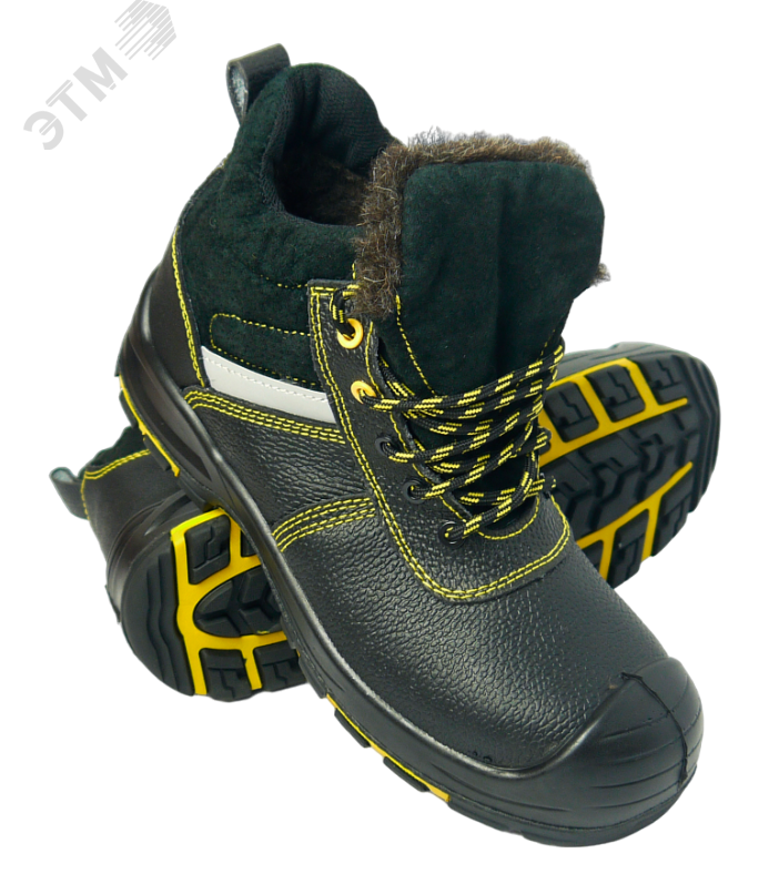 Изображение товара Ботинки кожаные утеплённые шерстином поликарбонатный подносок, кевларовая стелька, ПУ/нитрил, СТБ\ПП\КС\ШМ\020, р. 44 (пар)