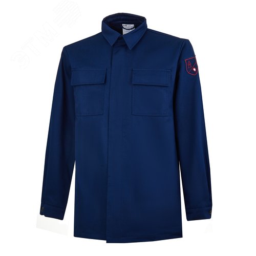 Изображение товара Куртка-рубашка мужская термостойкая для защиты от термических рисков электрической дуги Энергия, тип Р-2, 13,2 кал/см2, р.112-116/170-176 (шт)