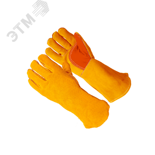 Изображение товара Краги спилковые усиленные Трек Люкс зимний кевлар, КРА. 123, 41 см, р.10 (пар)