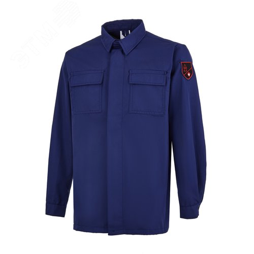 Изображение товара Куртка-рубашка мужская термостойкая для защиты от термических рисков электрической дуги Энергия Арамид ,тип АР-2, 20,6 кал/см2, р.120-124/170-176 (шт)