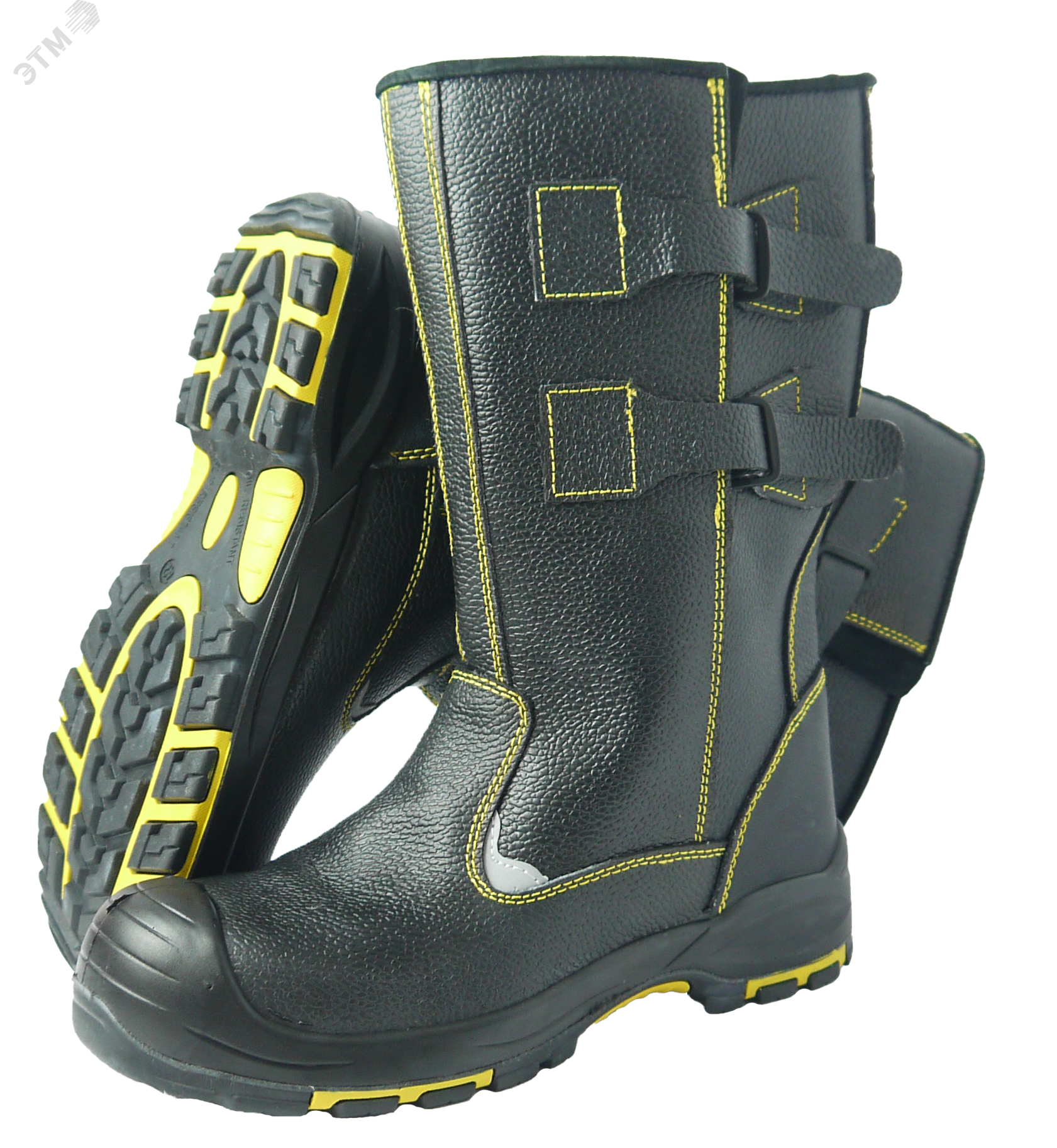 Изображение товара Кожаные утеплённые сапоги от электродуги 38 мужские защитные