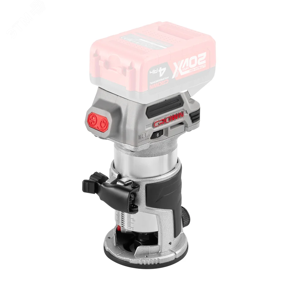 Изображение товара Аккумуляторный кромочный фрезер Crown CT26010HX 20V Max для работы с деревом