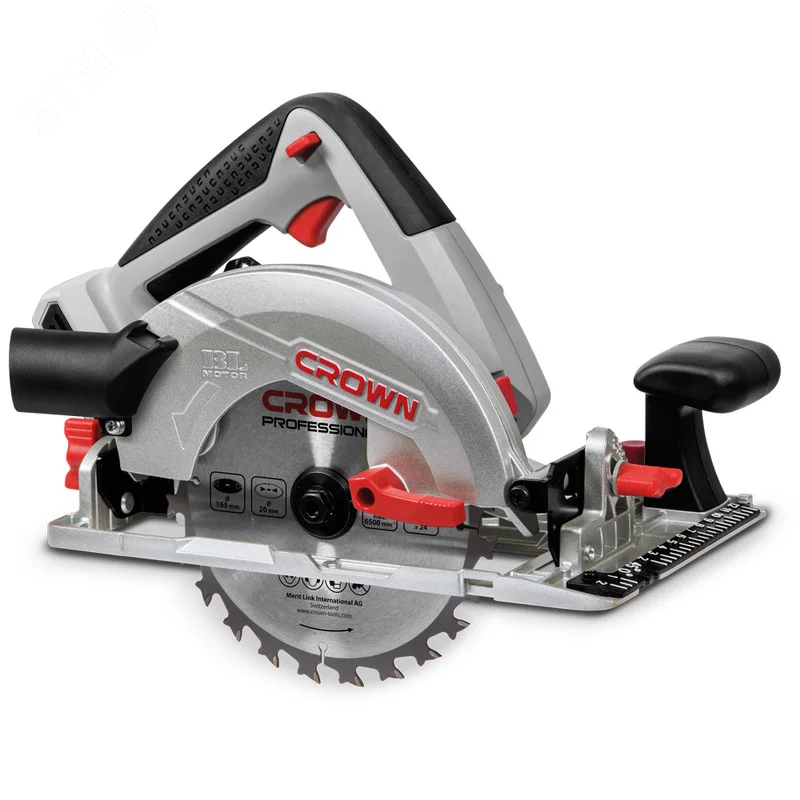 Изображение товара Аккумуляторная дисковая пила Crown CT25002-165HX 20VMax для деревянных материалов