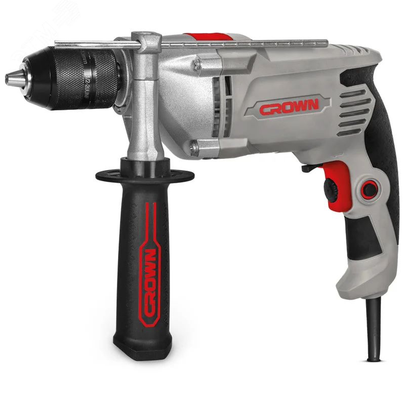 Изображение товара Дрель ударная Crown CT10130C мощность 810 Вт, регулировка скоростей