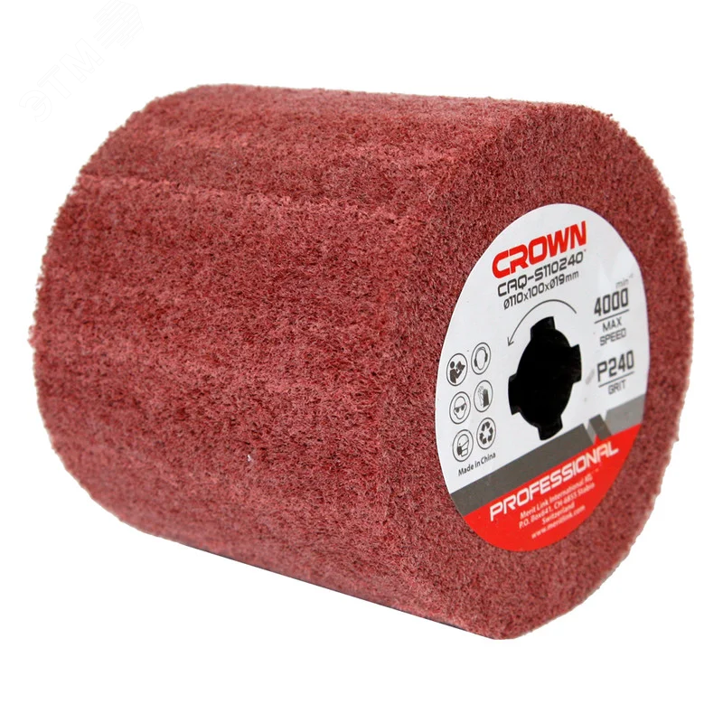 Изображение товара Щетка абразивная Р240 Crown CAQ-S110240 для шлифовальных машин