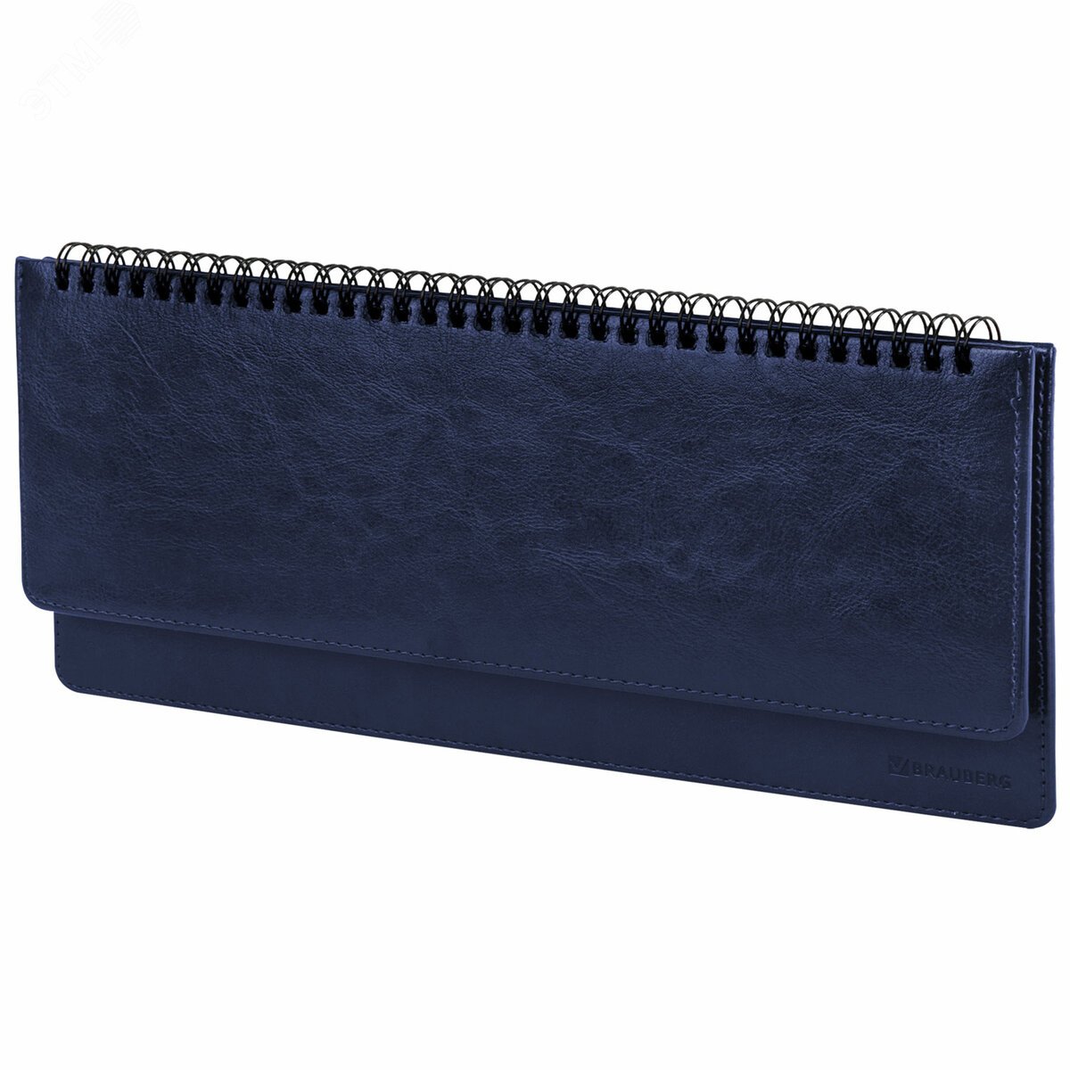 Изображение товара Планинг настольный недатированный 305x140мм BRAUBERG Imperial под кожу, 60л, синий, 11169 (шт)