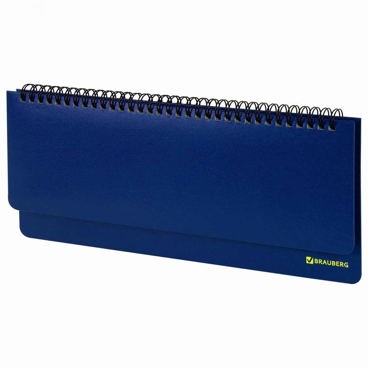 Изображение товара Настольный недатированный планинг BRAUBERG Select 305х140 мм синий балакрон 60 листов