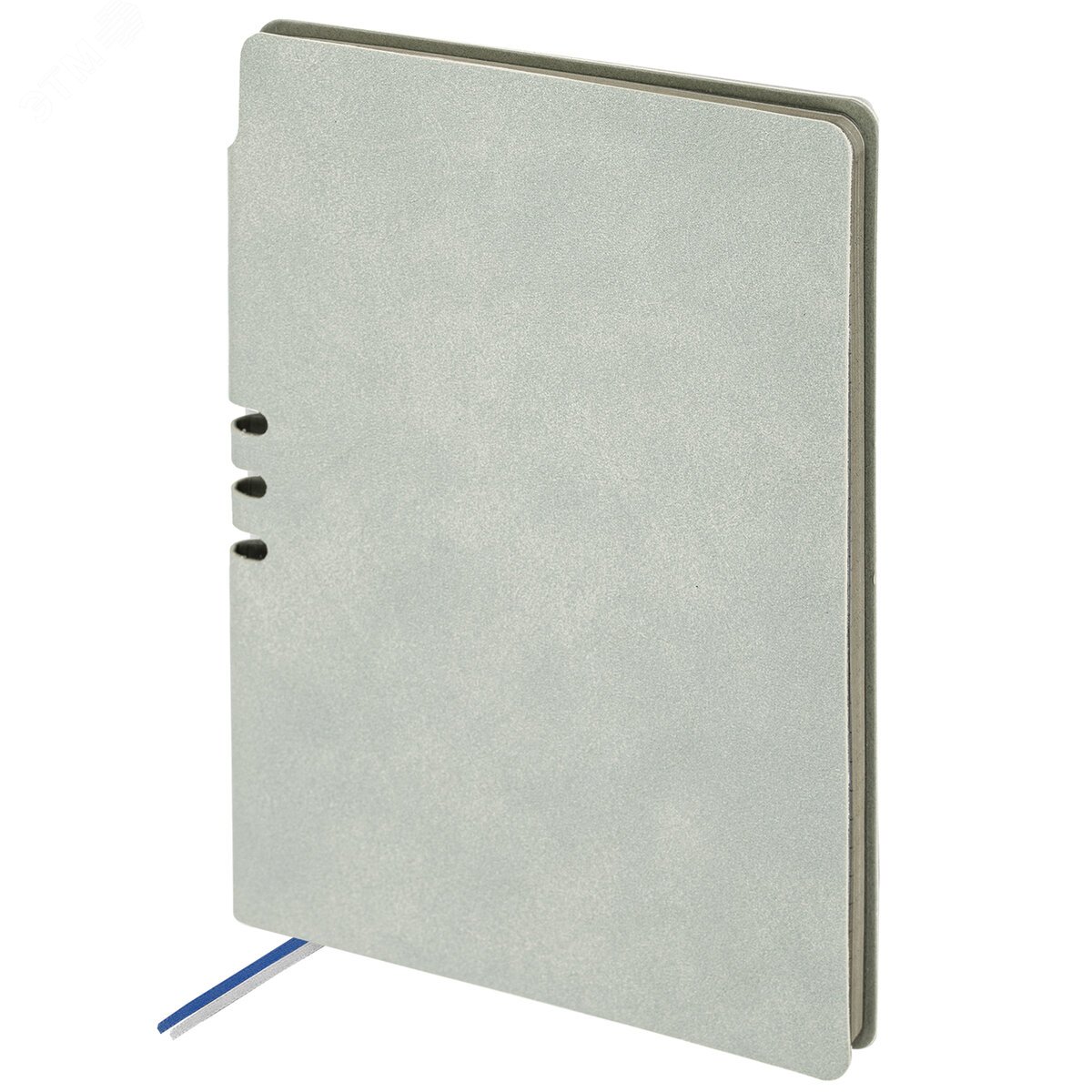 Изображение товара Блокнот А5 140х200мм BRAUBERG NEBRASKA под кожу, 80л, линия, серый, 113410 (шт)