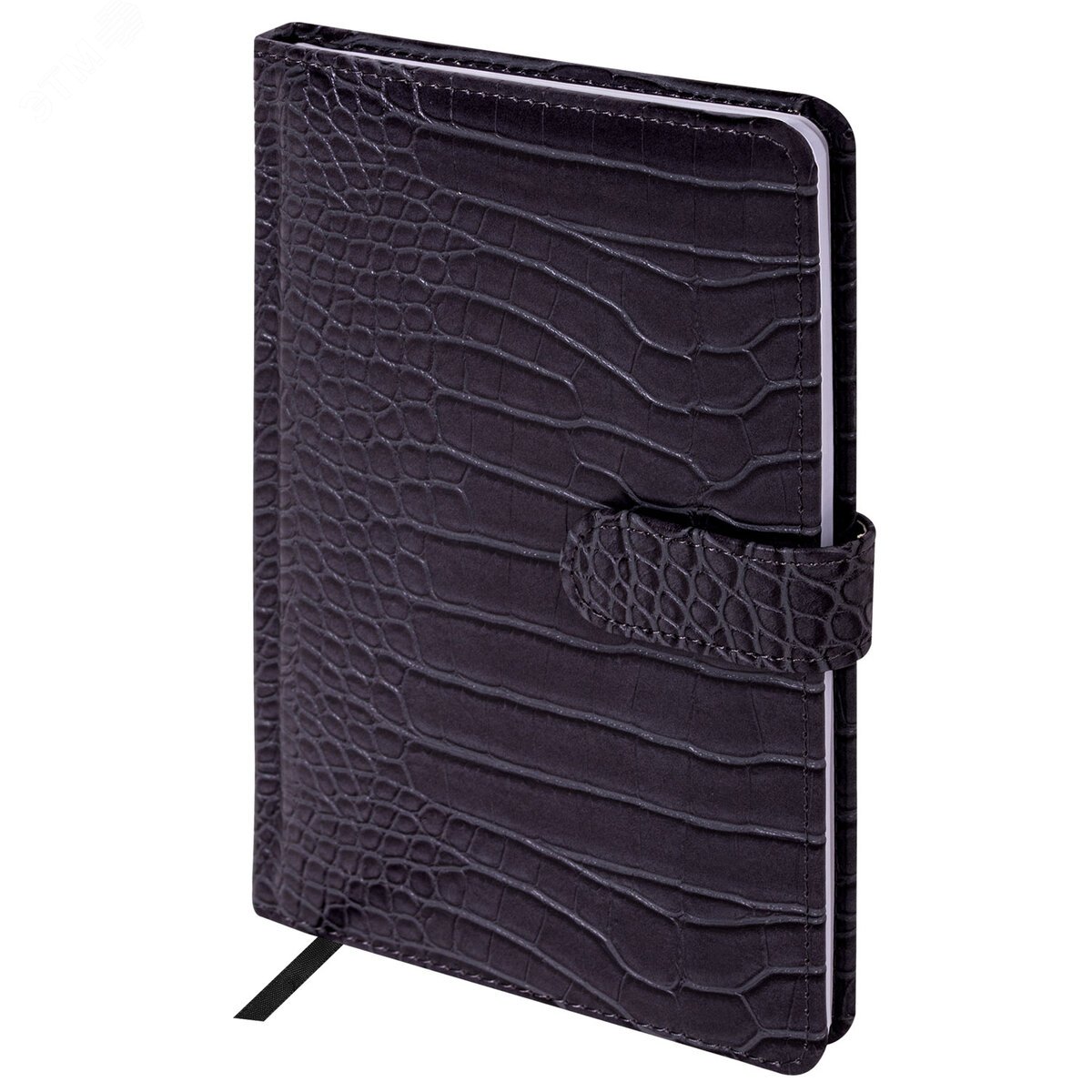 Изображение товара Еженедельник недатированный А5 145х215мм BRAUBERG Party, под кожу, 64л, Антрацит, 114472 (шт)