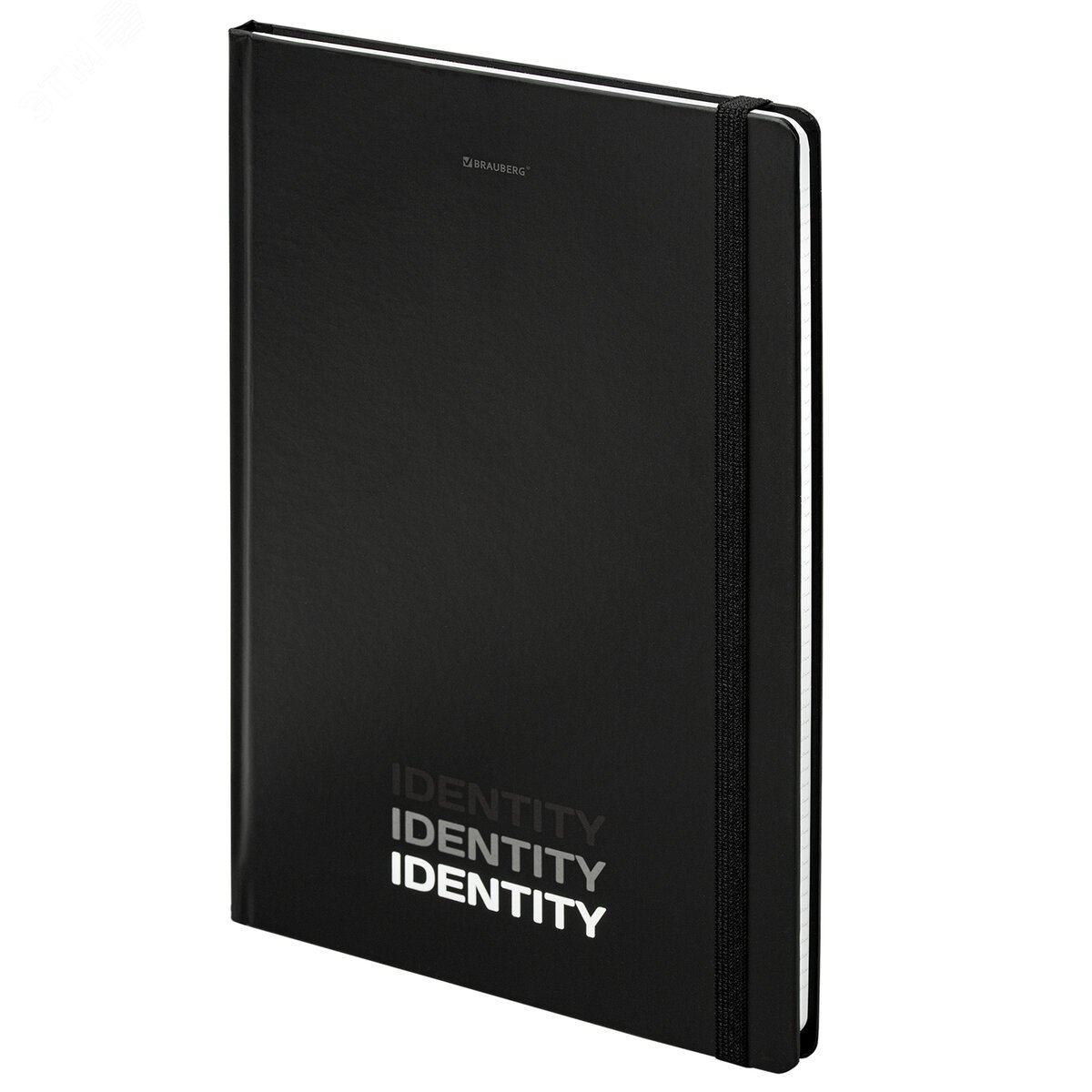 Изображение товара Блокнот с резинкой в клетку 96л, большой формат А4 204 х 299 мм, Identity (шт)