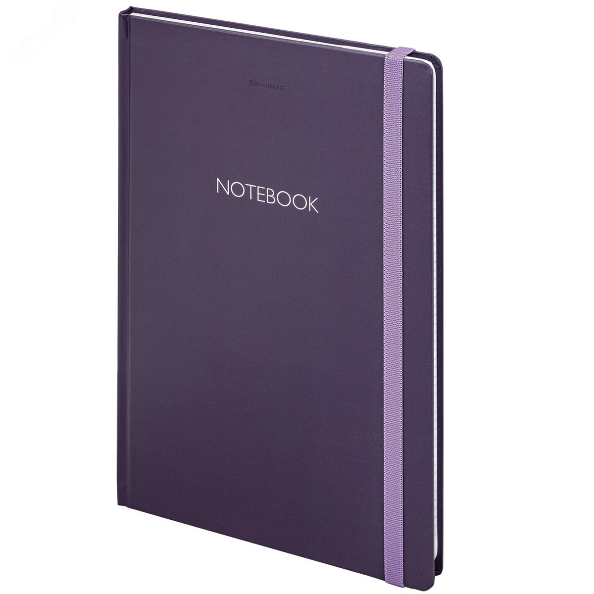 Изображение товара Блокнот с резинкой в клетку 96л, большой формат А4 204 х 299 мм, Ultraviolet (шт)