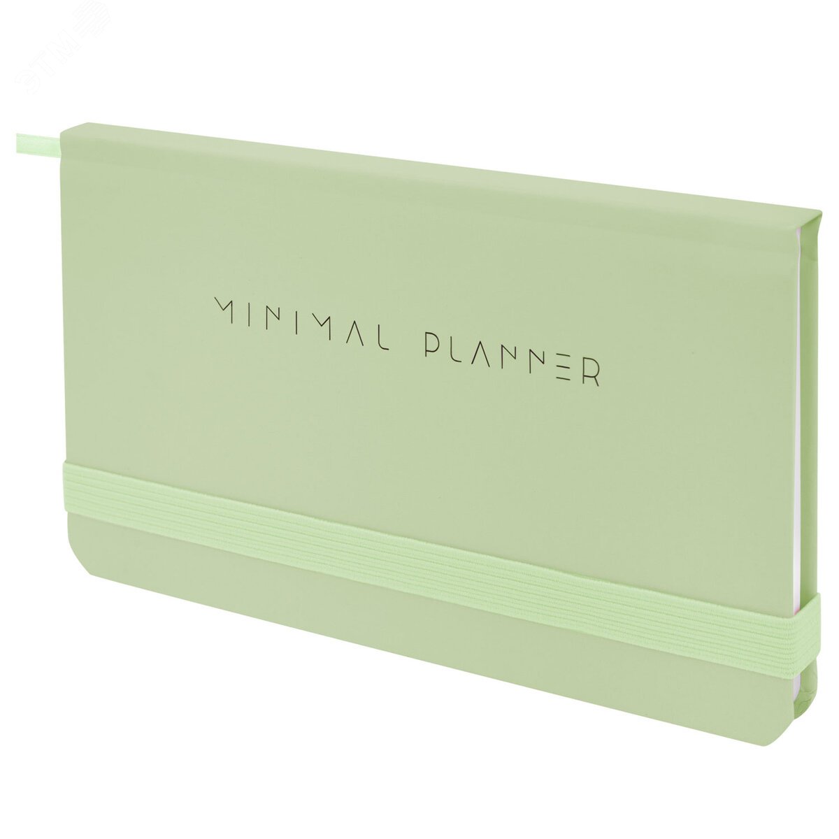 Изображение товара Еженедельник недатированный с резинкой 171 х 93мм, твердый, 64 л, Minimal зеленый (шт)