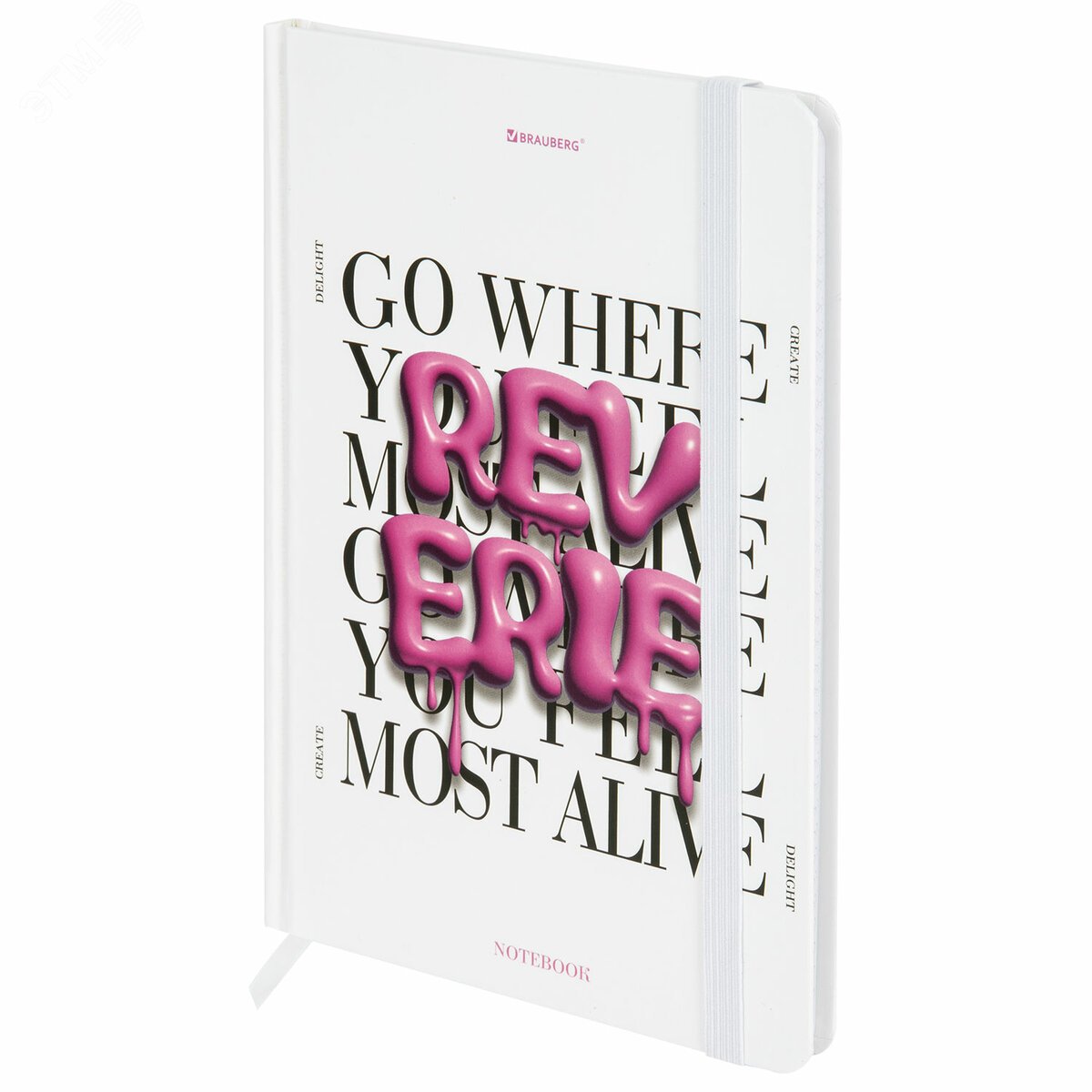 Изображение товара Блокнот BRAUBERG Pink Mood 96л А5 твердая обложка матовая ламинация