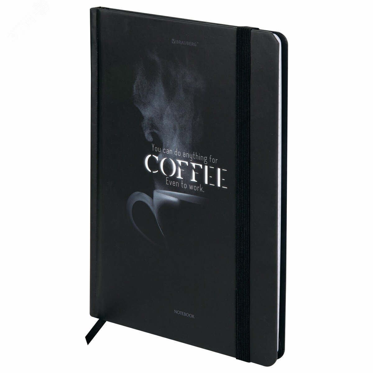 Изображение товара Блокнот с резинкой Shadows 96 листов А5 твердая обложка