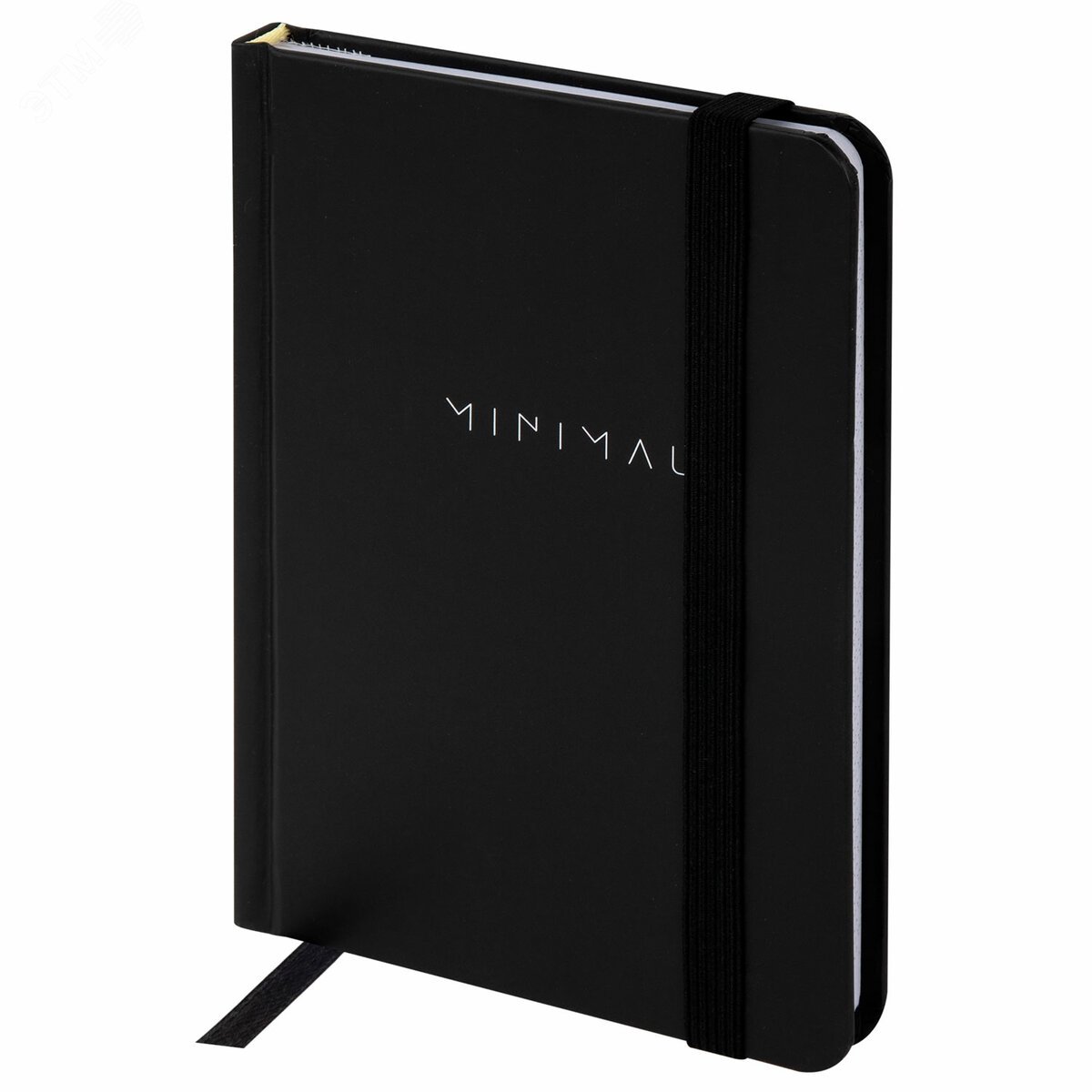 Изображение товара Блокнот с резинкой в клетку в формате А6 96 листов Minimal BRAUBERG