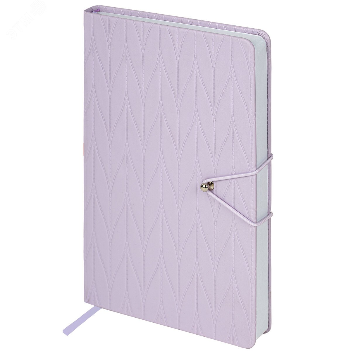 Изображение товара Ежедневник недатированный А5 138 х 213мм, Braided, под кожу, гвоздик, 160 л, сиреневый (шт)