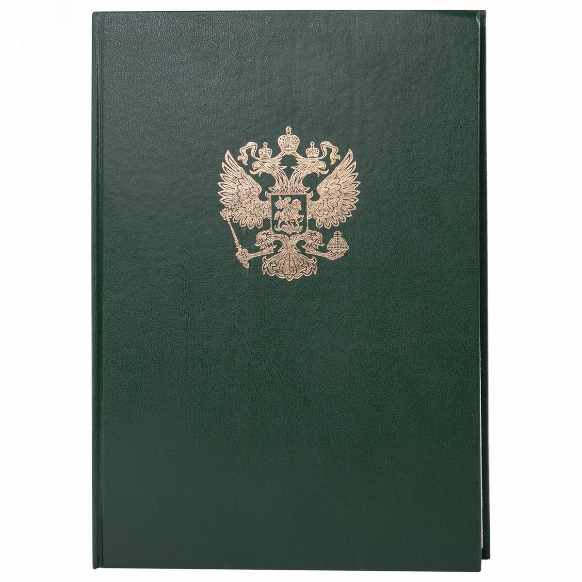 Изображение товара Книга учета 96л, клетка, твердая, бумвинил, офсет, герб, А4 200х290мм, BRAUBERG, зеленая, 130277 (шт)