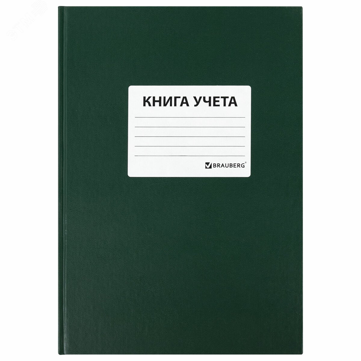 Изображение товара Книга учета 96 листов, клетка, твердая обложка из бумвинила, А4