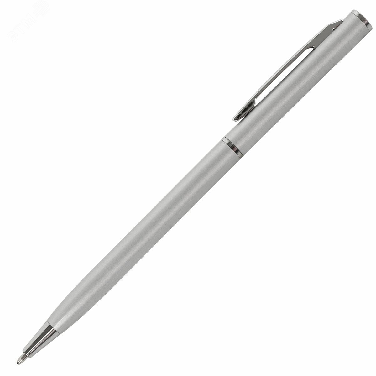 Изображение товара Шариковая ручка BRAUBERG Delicate Silver с серебристым корпусом для подарка и офиса