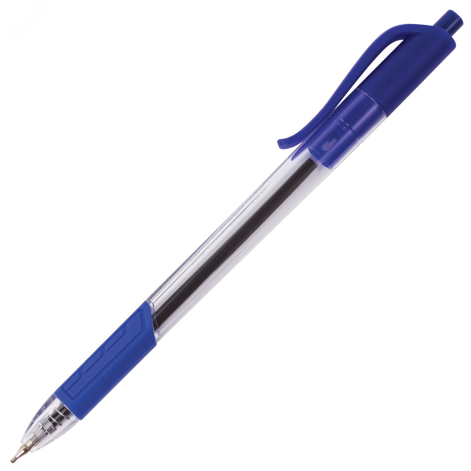 Изображение товара Ручка шариковая масляная автоматическая с грипом BRAUBERG Extra Glide R-Grip, синяя, линия 0,35 мм (шт)