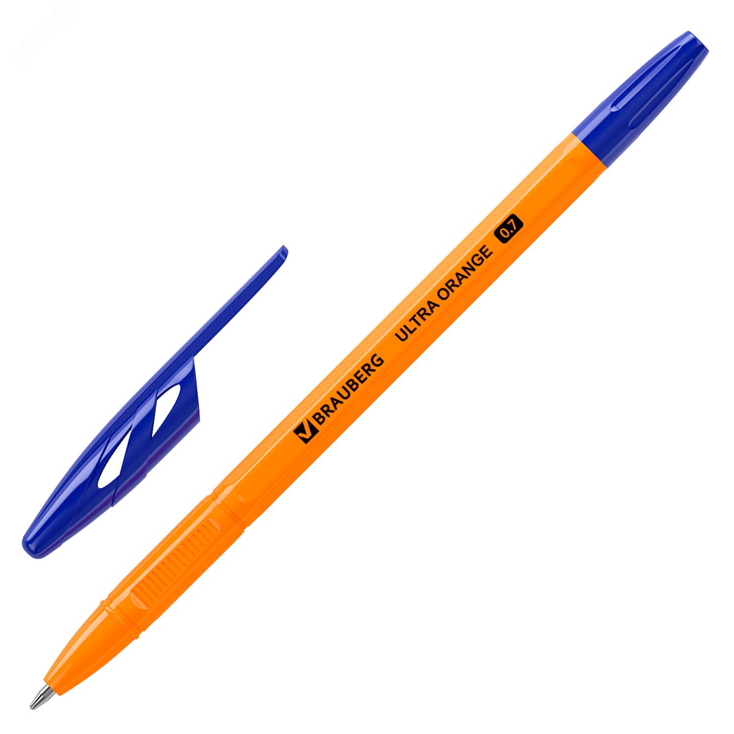 Изображение товара Ручка шариковая BRAUBERG ''ULTRA ORANGE'', синяя, узел 0,7 мм, чернила ГЕРМАНИЯ, наконечник ШВЕЙЦАРИЯ (шт)