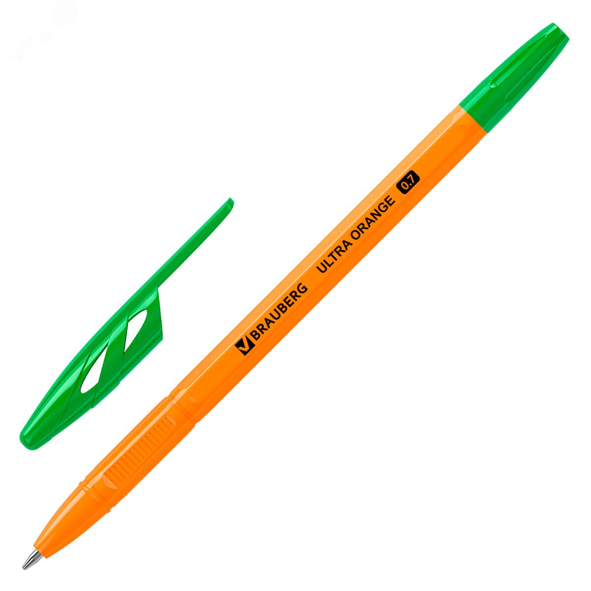 Изображение товара Ручка шариковая BRG ULTRA ORANGE лин 0,35 мм, зеленая (шт) Изображение товара Ручка шариковая BRG ULTRA ORANGE лин 0,35 мм, зеленая (шт)