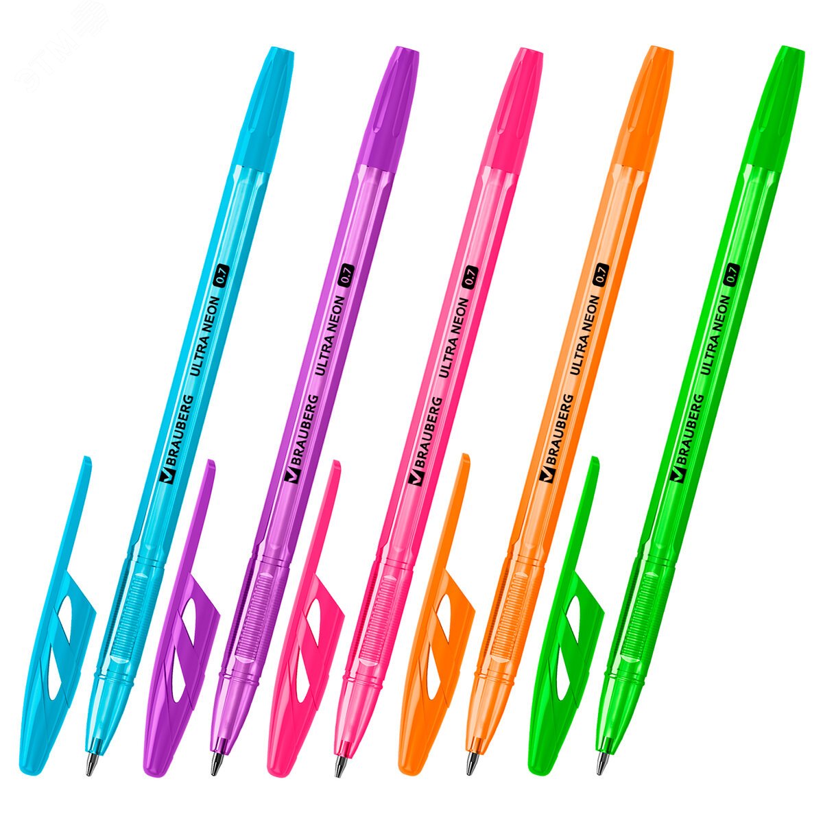 Изображение товара Ручка шариковая BRG ULTRA NEON линия 0,35 мм, синяя (шт)