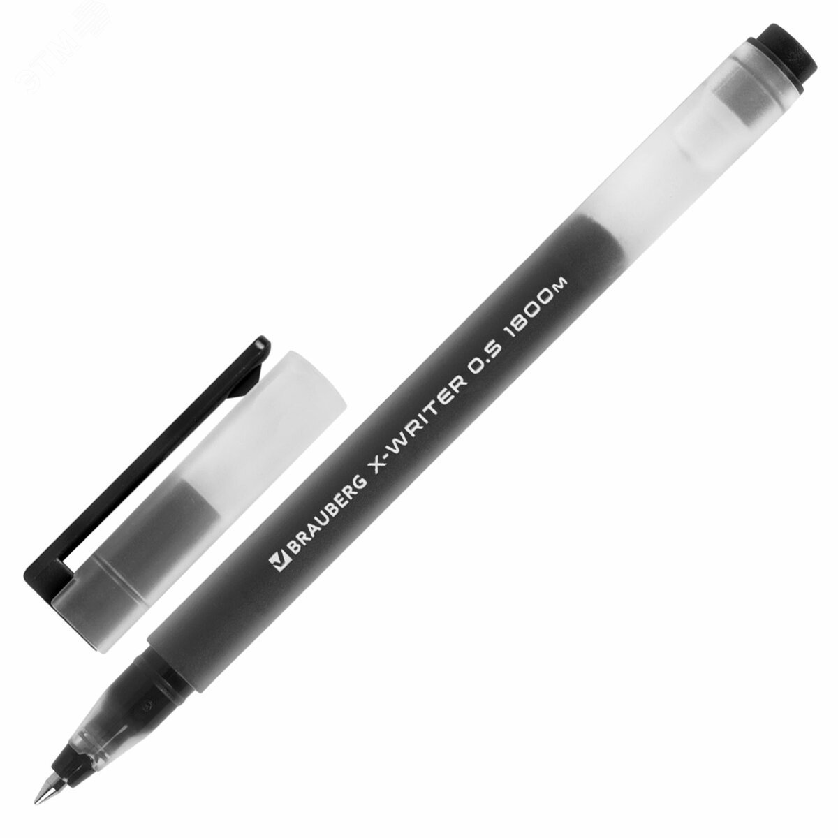 Изображение товара Ручка гелевая BRAUBERG ''EXTRA'', синяя, корпус прозрачный, узел письма 0,5 мм, линия письма 0,35 мм (шт)